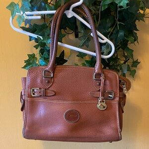 Elegant Brown Leather Satchel